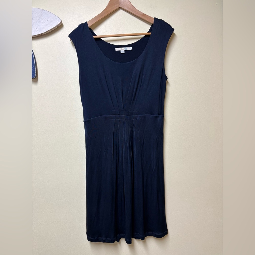 BODEN Navy Blue Sleeveless Jersey Midi Dress 10P